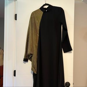 Filizzade | Black & Gold Dress